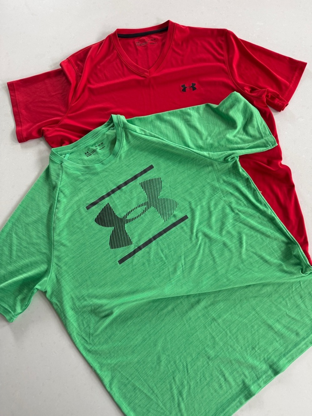 Under Armour Men Short Sleeve Heat Gear Tee Bundle of 2